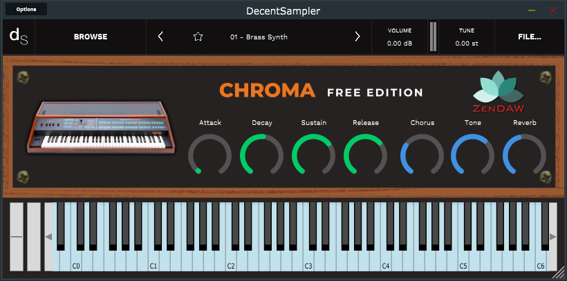 Chroma Free Edition User Interface