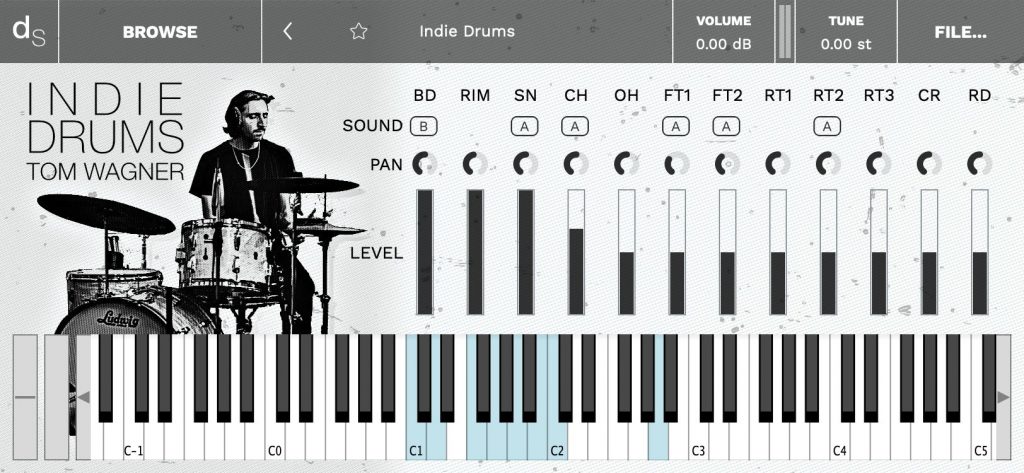 Indie Drums Sample Library Screenshot