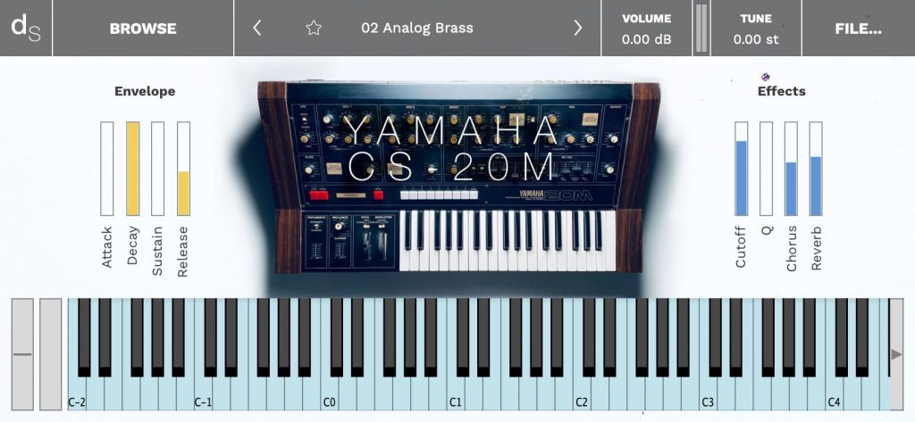 DS Screenshot of Yamaha CS-20M Analog Brass